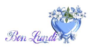 Gif animé Bon lundi coeur